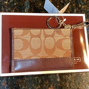 Coach Classic Signature Mini ID Wallet
